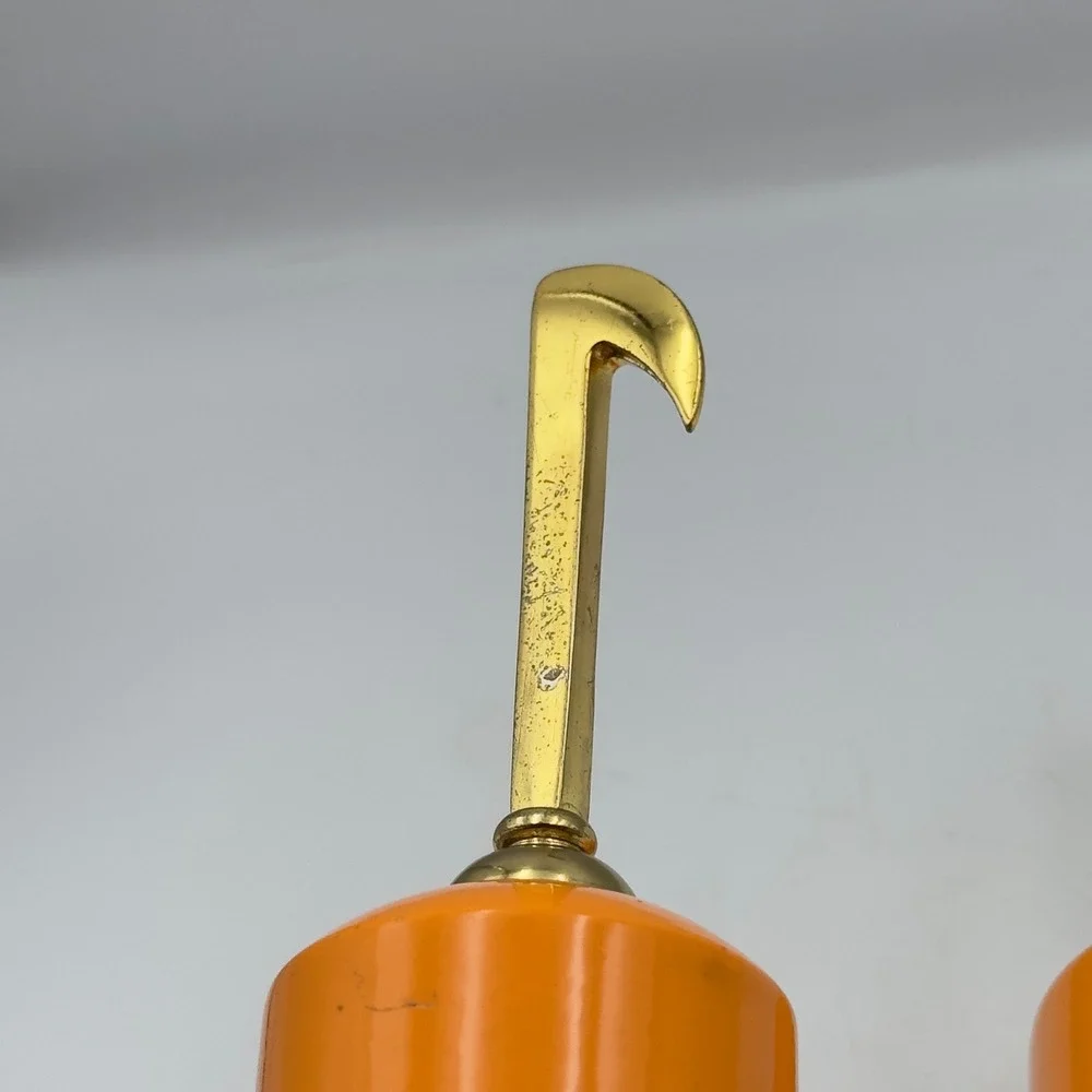 Harpoon Brewery IPA Beer Tap Handle Set of 2 Orange Gold Harpoon Hook 13.5 Inch